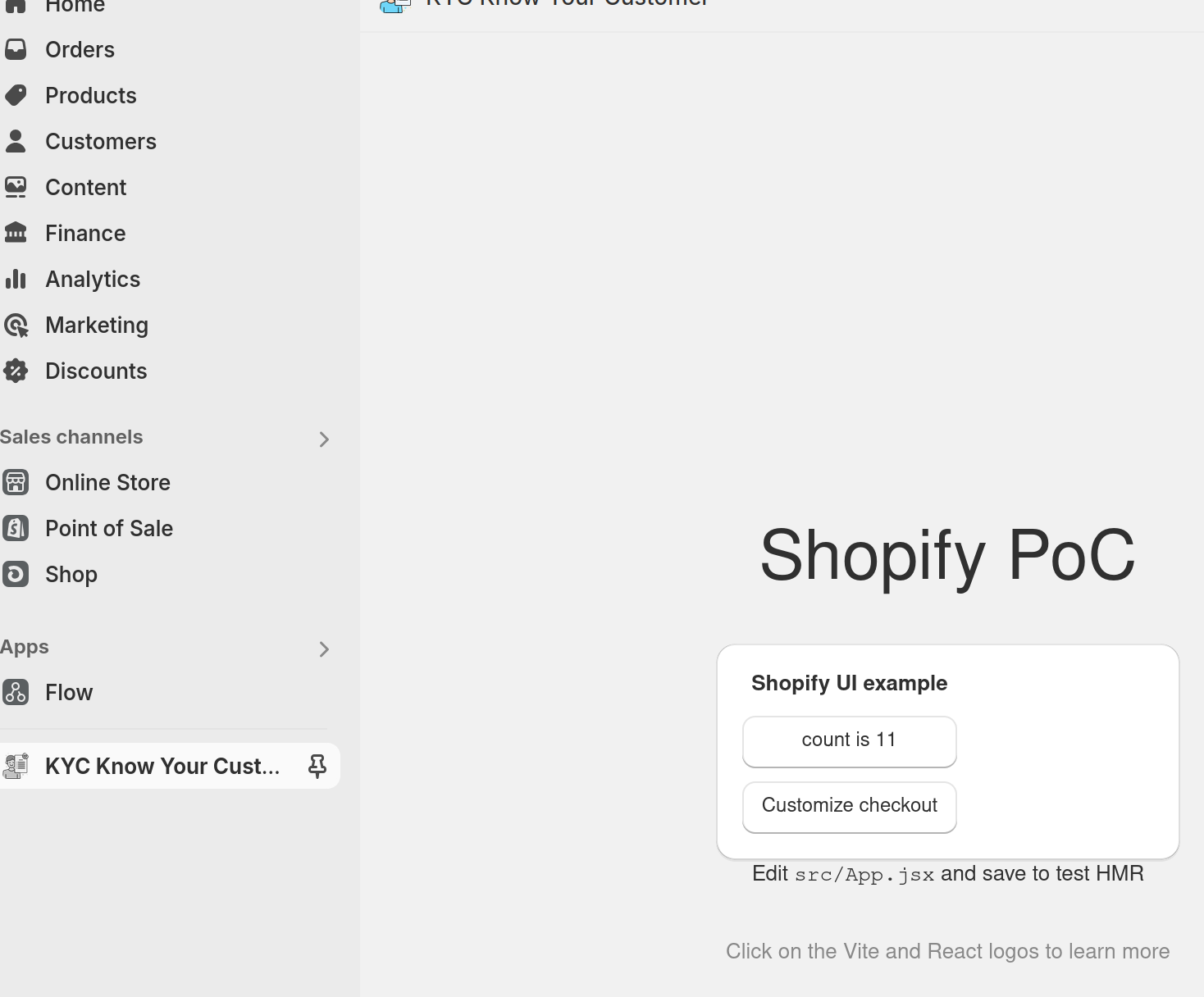 Shopify Proof of Concept